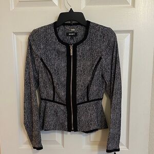 DKNY Women's Black and White Blazer